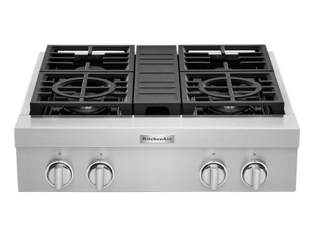 KCGC500JSS KitchenAid® 30   4-Burner Commercial-Style Gas Rangetop Hot on Sale