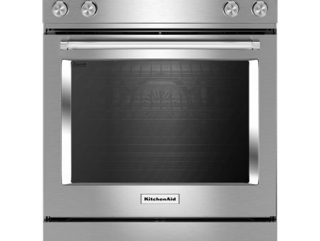 Kitchenaid KSDG950ESS 30-Inch 4-Burner Dual Fuel Downdraft Slide-In Range Hot on Sale