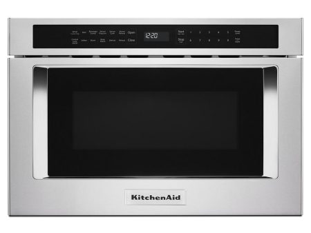 Kitchenaid KMBD104GSS 24  Under-Counter Microwave Oven Drawer For Sale