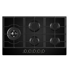 Midea 900mm Black Glass Gas Hob Online now