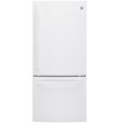 GDE21EGKWW GE® ENERGY STAR® 21.0 Cu. Ft. Bottom-Freezer Refrigerator For Discount