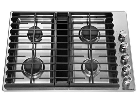 Kitchenaid KCGD500GSS 30  4 Burner Gas Downdraft Cooktop on Sale