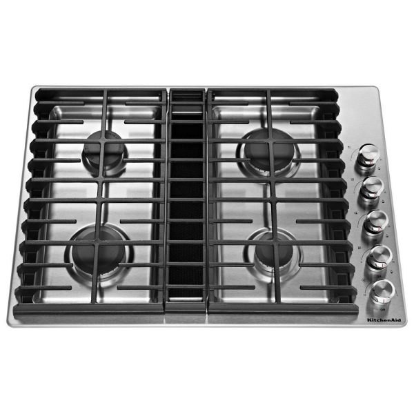 Kitchenaid KCGD500GSS 30  4 Burner Gas Downdraft Cooktop on Sale