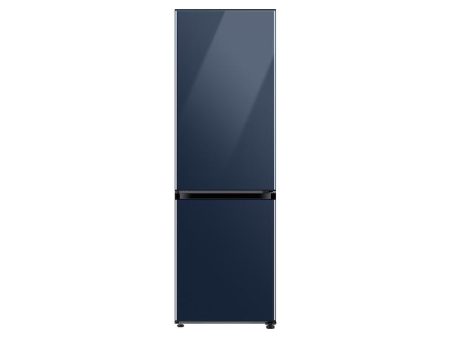 12.0 cu. Ft. Bespoke Bottom Freezer Refrigerator with Flexible Design in Navy Glass Cheap