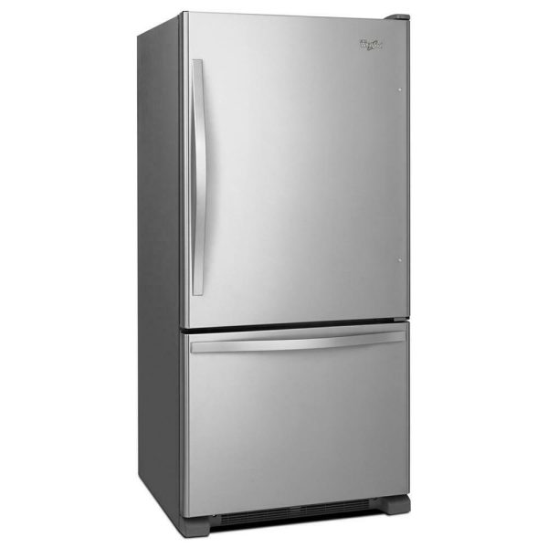 Whirlpool WRB322DMBM 33-inches wide Bottom-Freezer Refrigerator with SpillGuard™ Glass Shelves - 22 cu. ft Sale