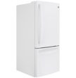 GDE21EGKWW GE® ENERGY STAR® 21.0 Cu. Ft. Bottom-Freezer Refrigerator For Discount