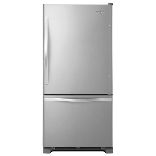 Whirlpool WRB322DMBM 33-inches wide Bottom-Freezer Refrigerator with SpillGuard™ Glass Shelves - 22 cu. ft Sale