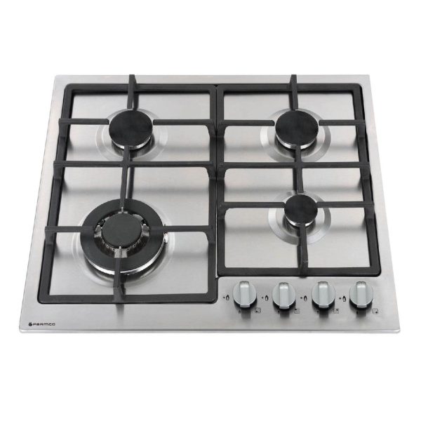 600mm Gas Hob, 3 Burner + Wok, Stainless Steel Online