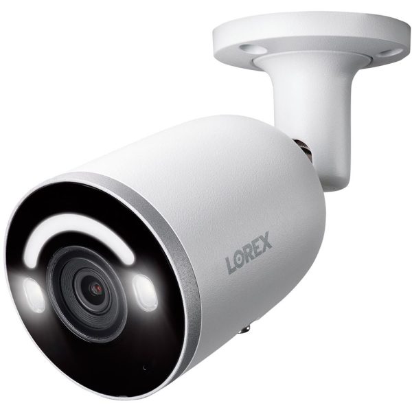 Lorex 4K Smart Security Lighting Bullet AI PoE IP Wired Camera + 2 Year Warranty Supply