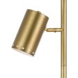 AF Lighting 9145-FL Derry Three-Light 66  Floor Lamp, Matte Gold Supply