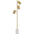 AF Lighting 9145-FL Derry Three-Light 66  Floor Lamp, Matte Gold Supply